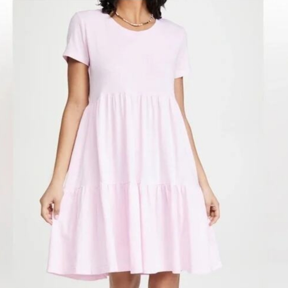 Sundry Tireded T-Shirt Dress Frosty Pink